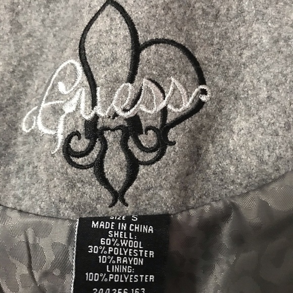 Guess Vintage Wool Gray Peacoat - Picture 7 of 16